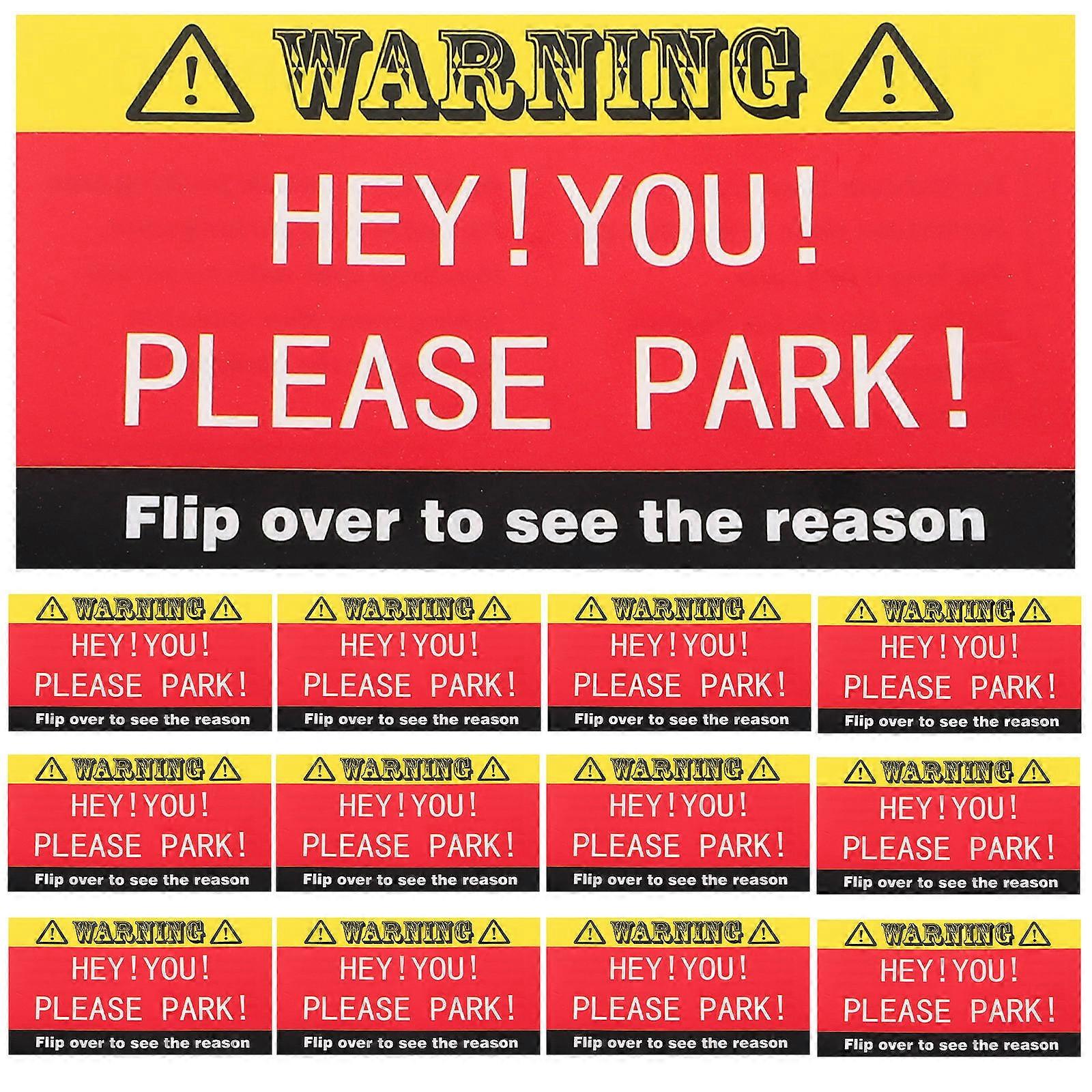Multi Color Parking Violation Cards For Public Parking Areas 500 Pcs Effective Reminder For Bad Parking