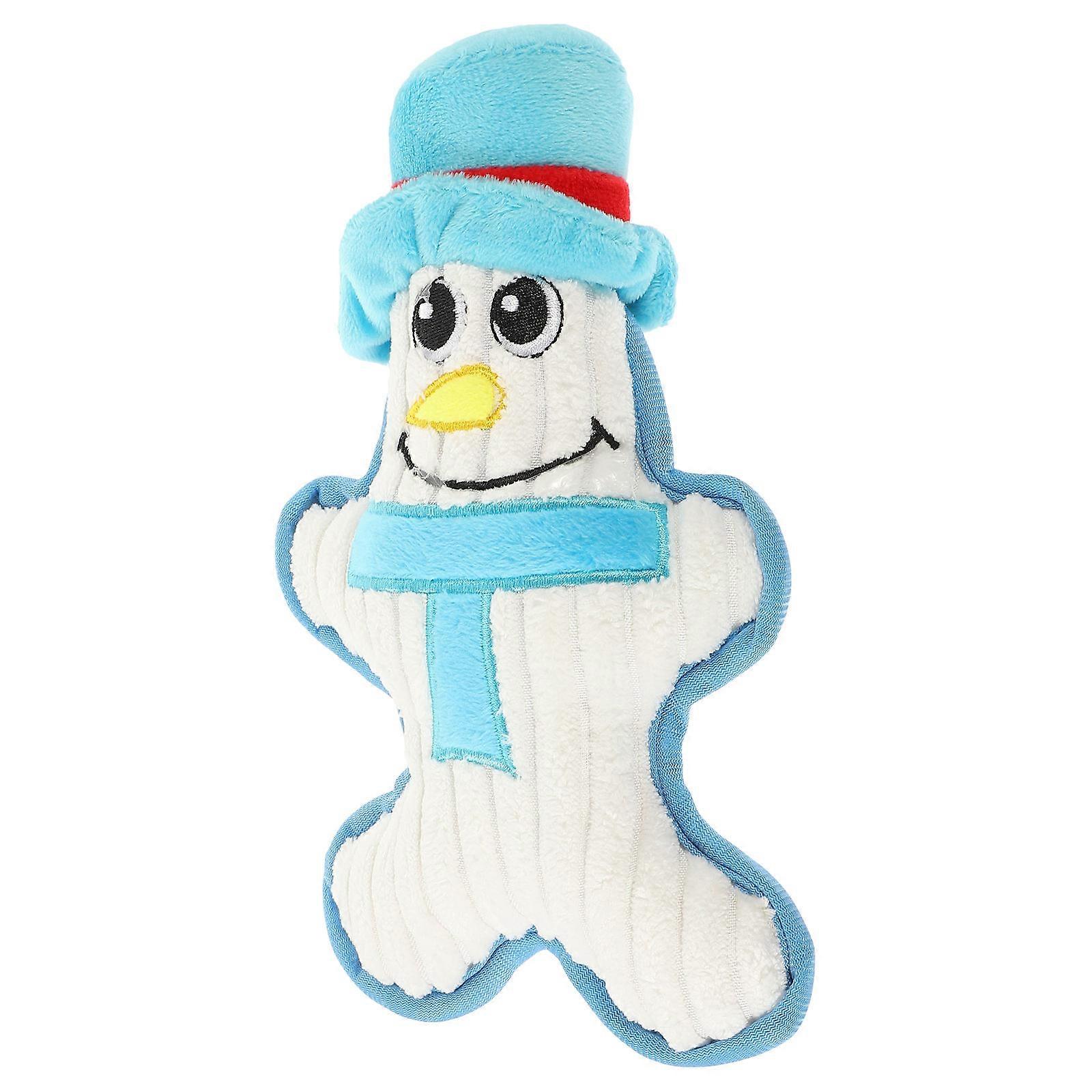 Squeaky Dog Toy 1Pc Cotton Chew Toy For Teething Puppies Featuring A Vibrant Christmas Design Perfect For Holiday Fun