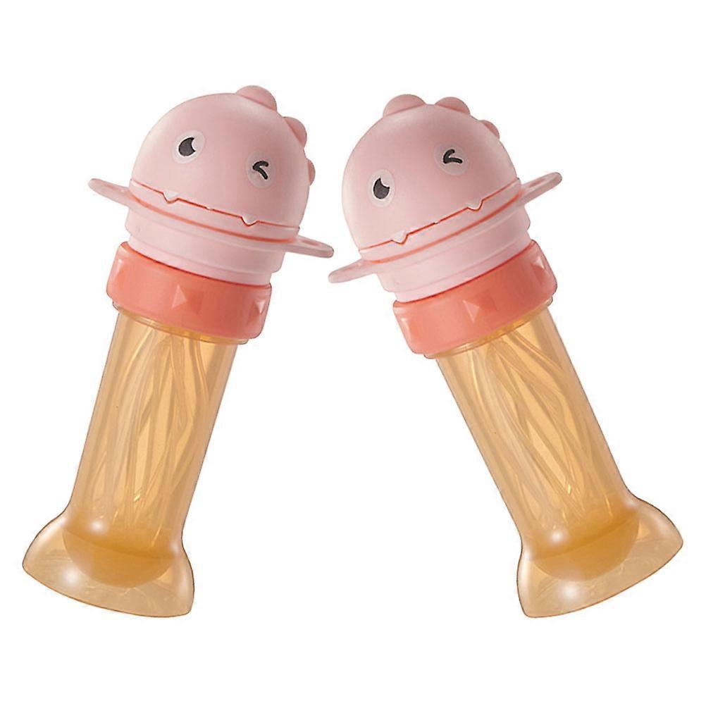 Dinosaur Shaped Water Bottle Cap With Straw 4 Pcs Spill Proof Design For Babies Easy To Clean For Car And Park Activities