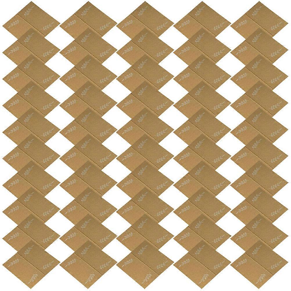 Kraft Paper Placecards 50Pcs Blank Seating Cards For Table Decor Featuring Rectangular Shape For Wedding And Festival Occasions