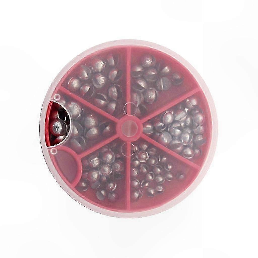 Fishing Sinkers Kit - 100pcs Bullet Rig Weights for Angling Lead Split Shot Box