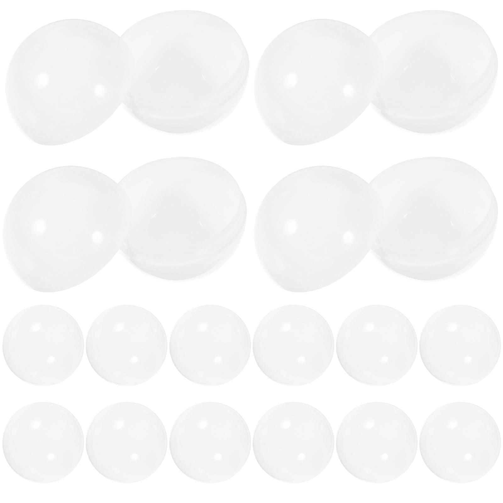 200Pcs Empty Balls Capsules Plastic for Storage White Fillable Capsules