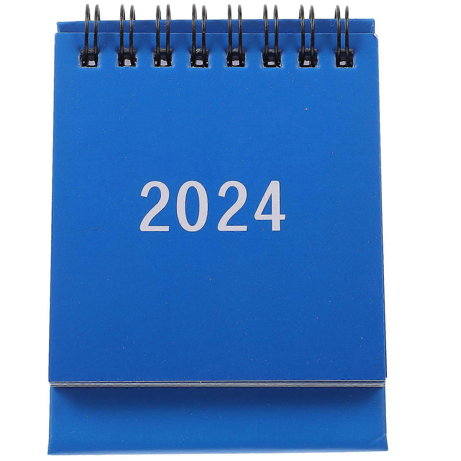 Standing Desk Calendar For Teachers And Students In 2024 Minimalist Style 9.8X7.5X7CM With Note-taking Function 1Pack