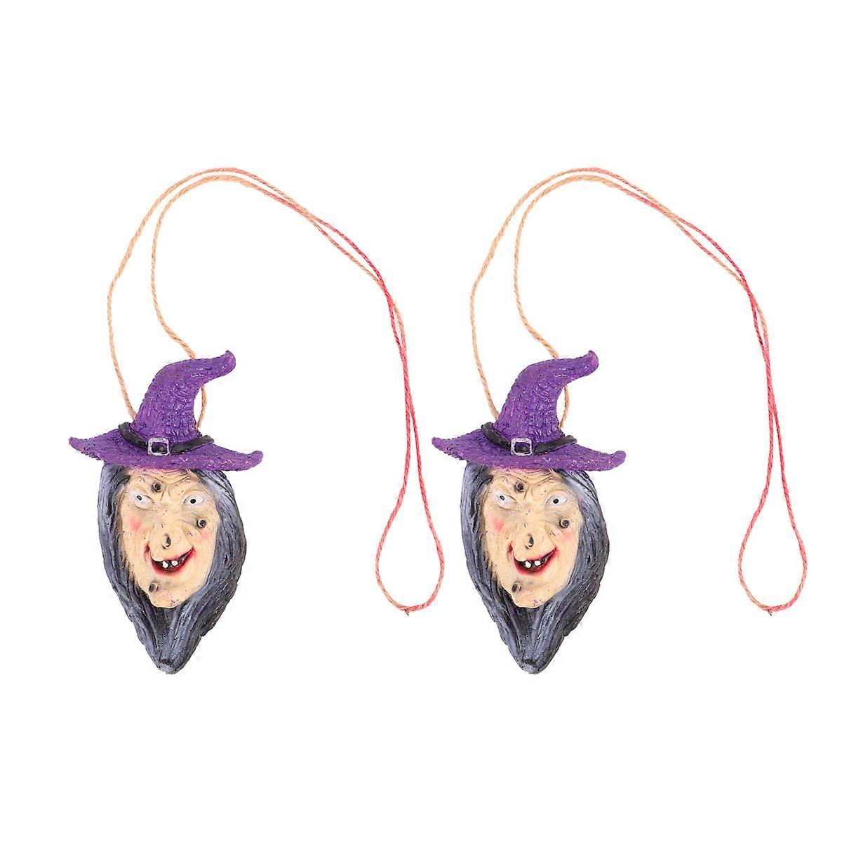 Halloween Witch Pendant Hanging Decorations for Horror Scene 4Pcs