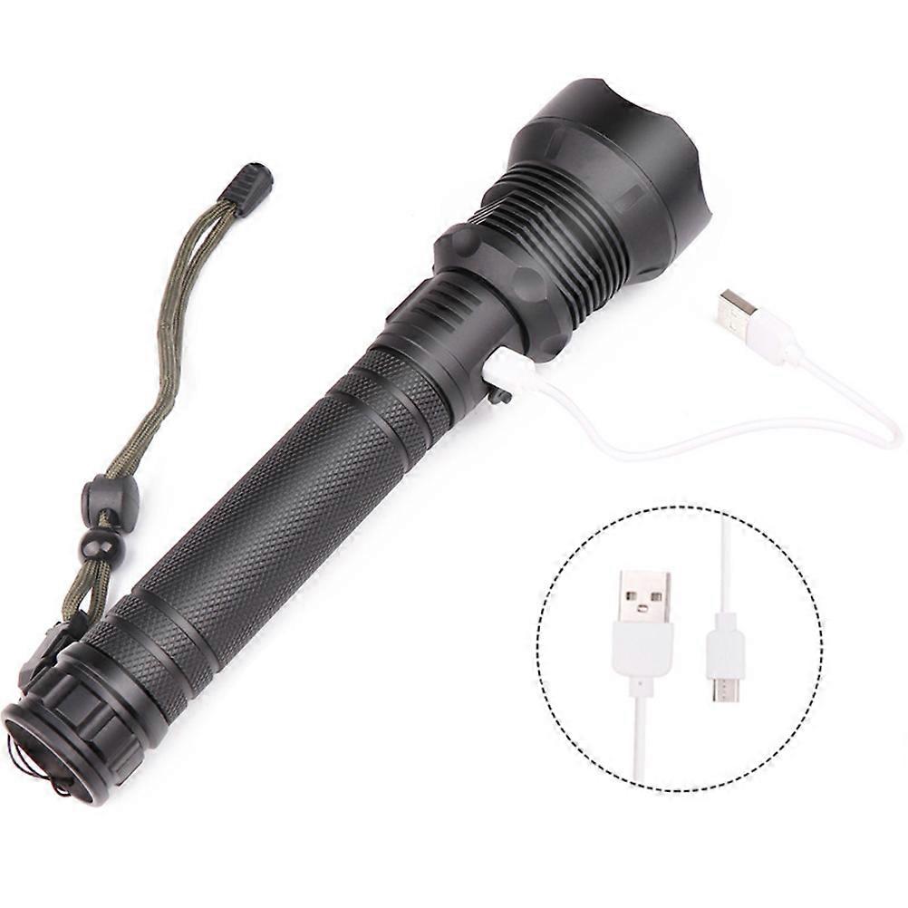 Cylindrical USB Rechargeable Flashlight For Outdoor Use Running Emergencies 1Pack