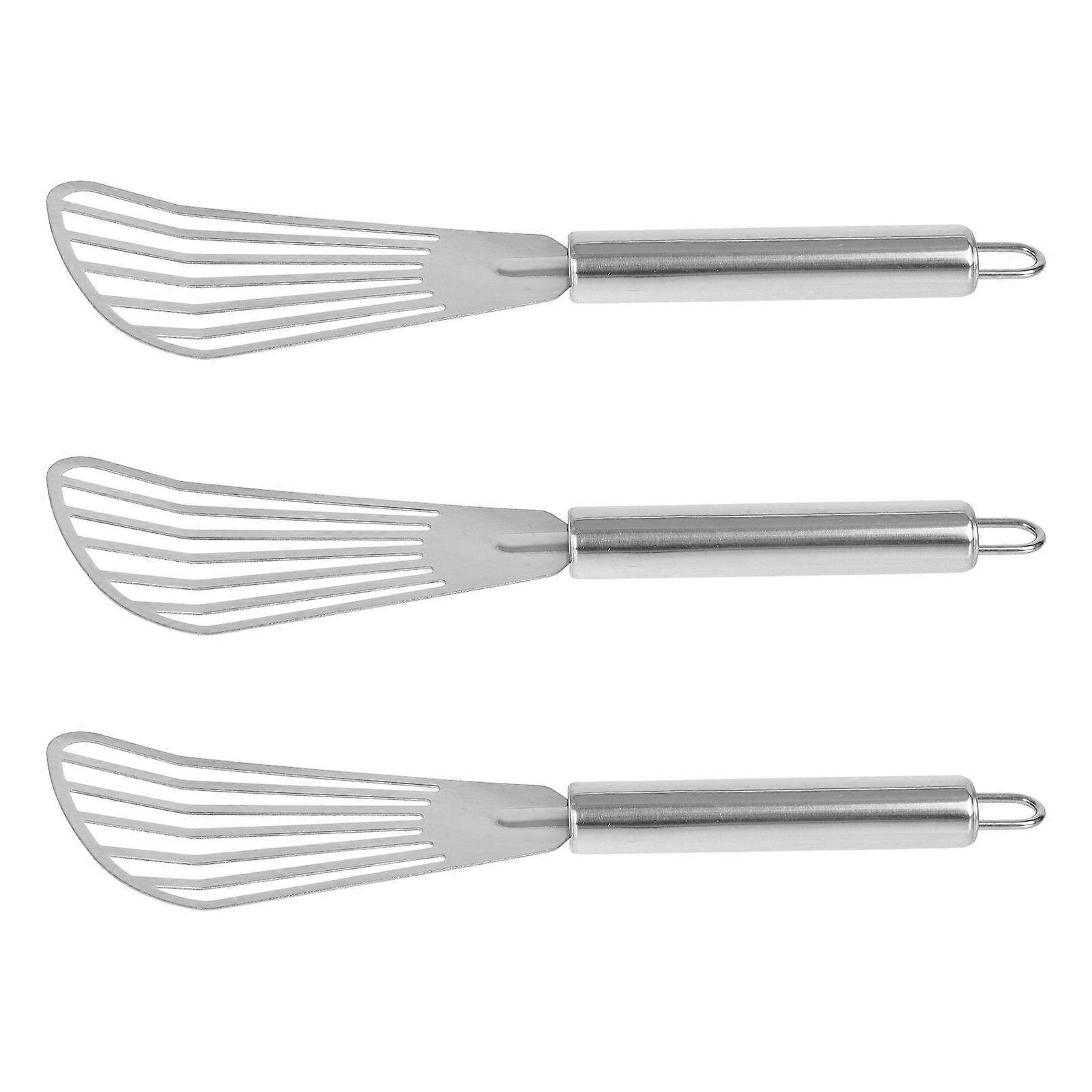 Versatile Cooking Set 3Pcs For Frying Grilling Silver