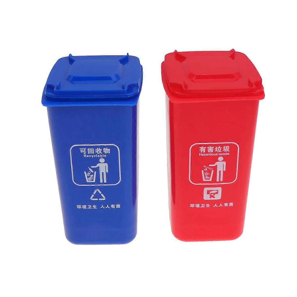 Desktop Trash Can Shape Pen Holder for Holding Pens Creative 6Pcs Set