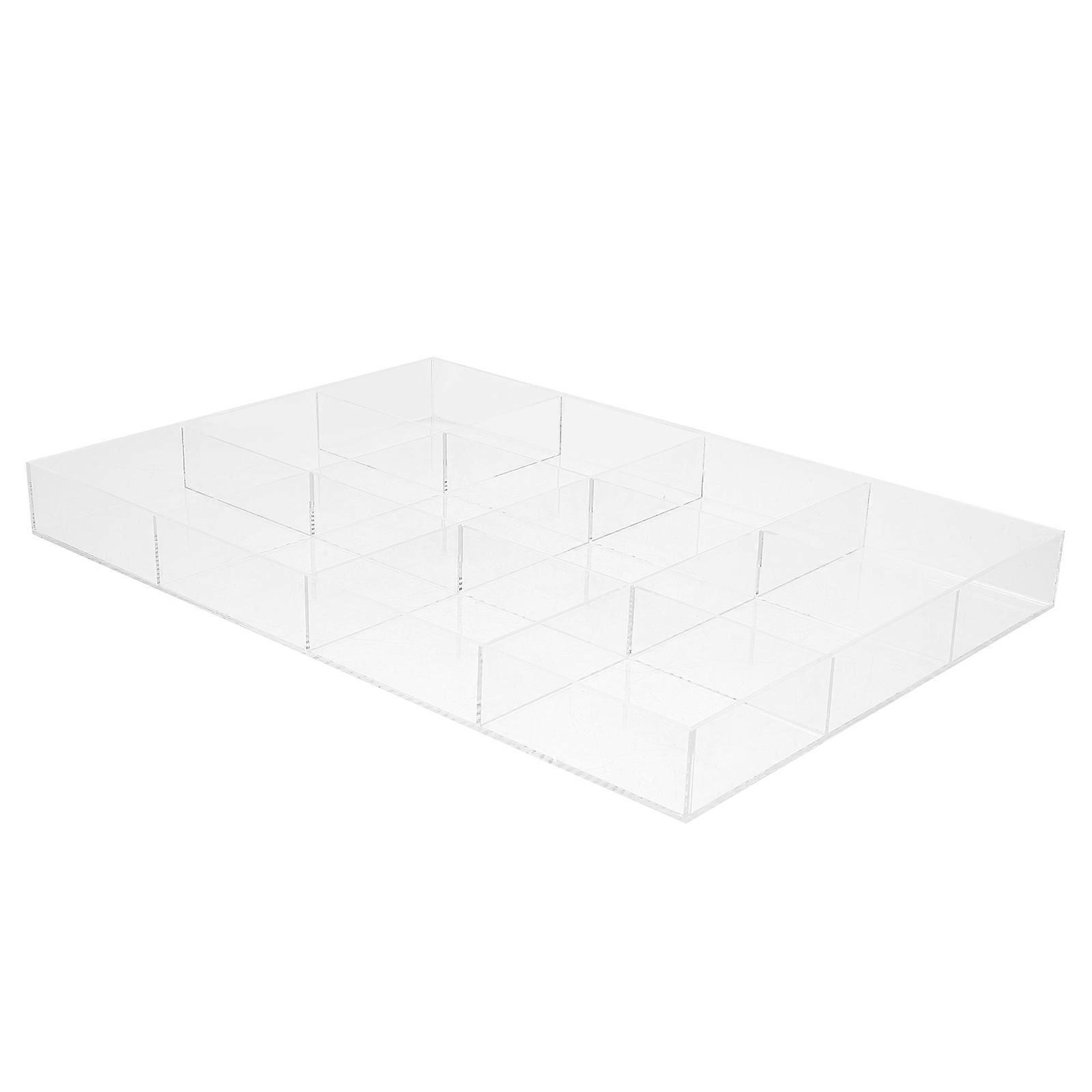 2Pcs Acrylic Jewelry Storage Tray for Organizing Use Transparent Display