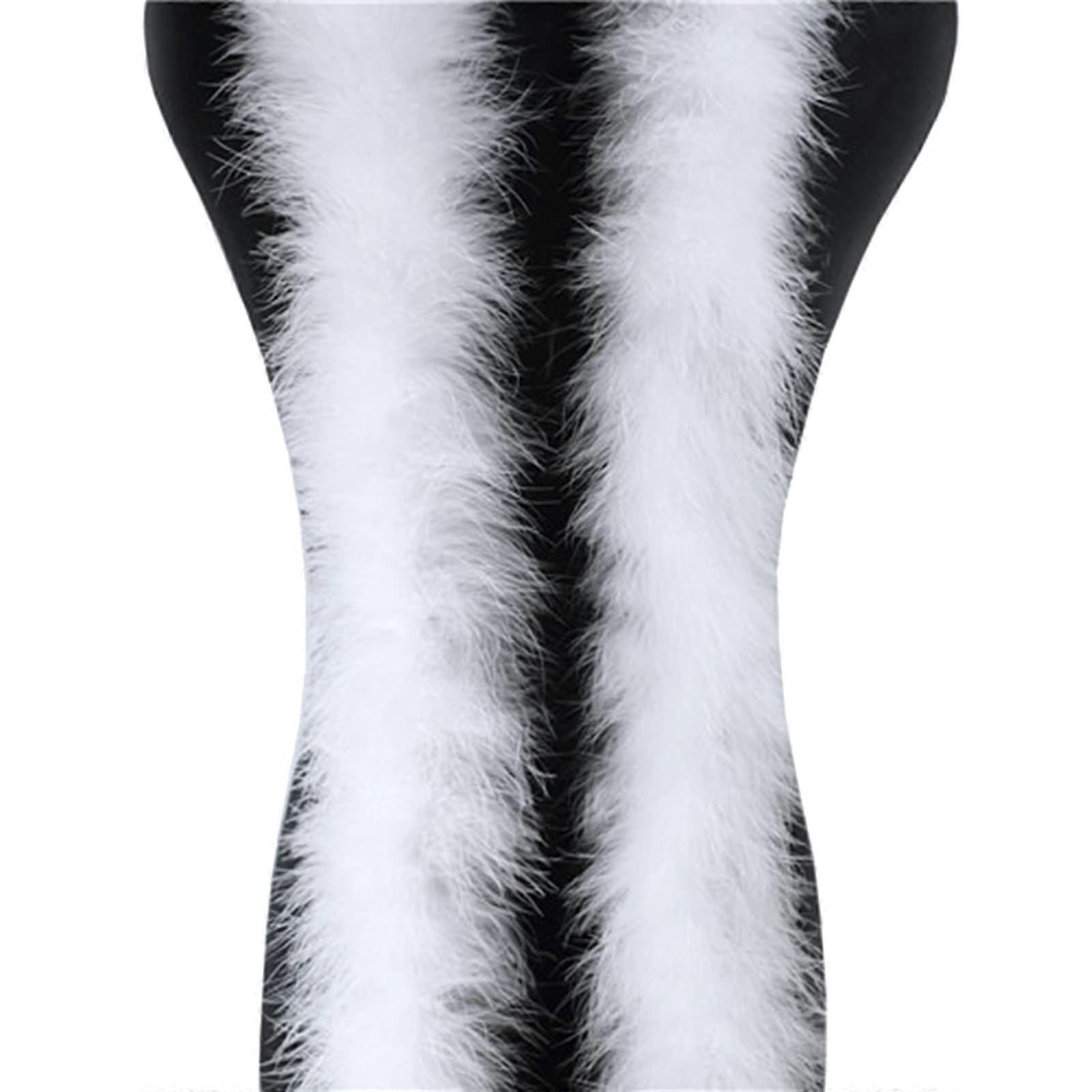 Marabou Feathers 2 Yards DIY Craft Trim For Women & Girls Dress Multicolor OstrichFeathers Pink Silver White Black