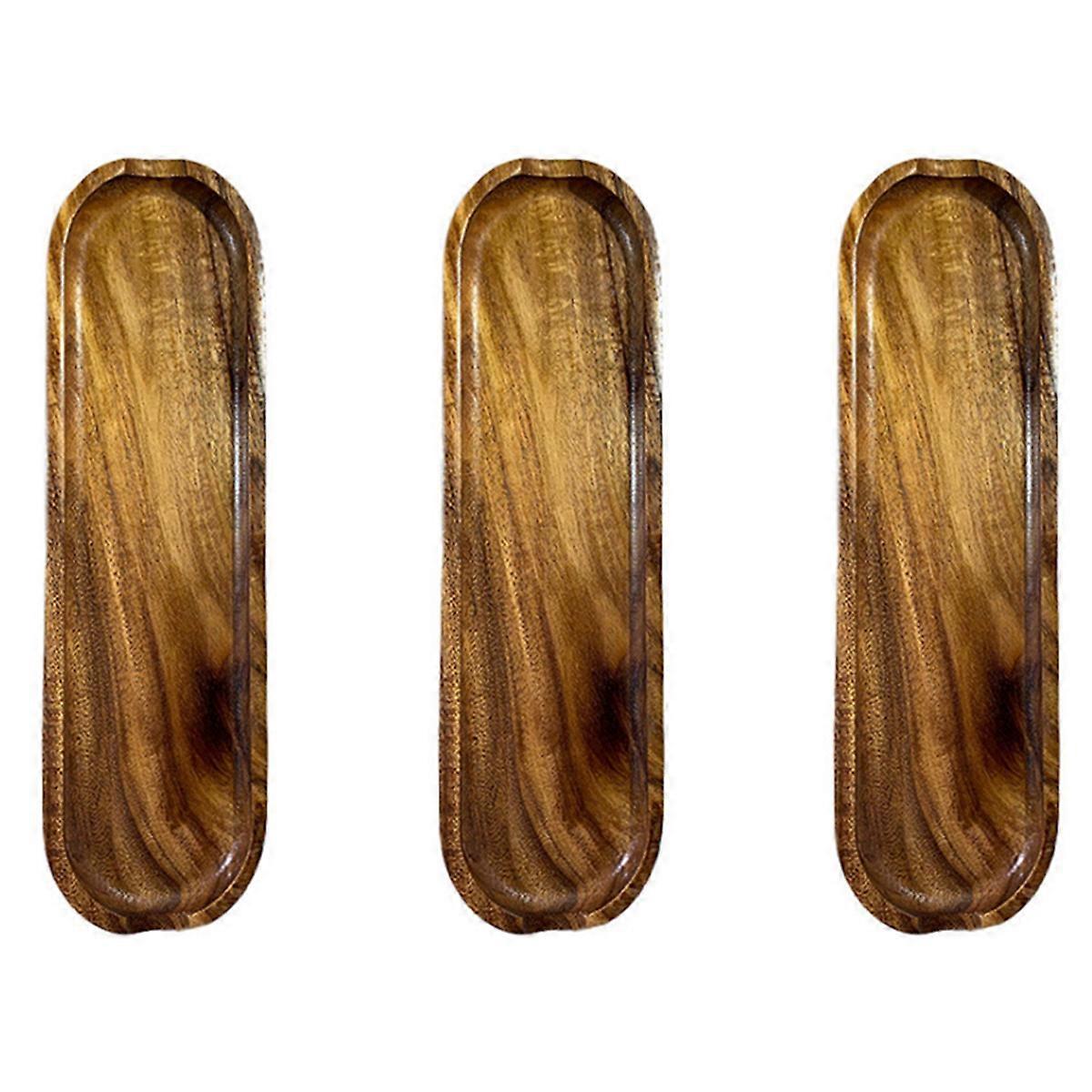 Teak Rectangular Wooden Plate Fruit Plate Snack Plate Sushi Plate