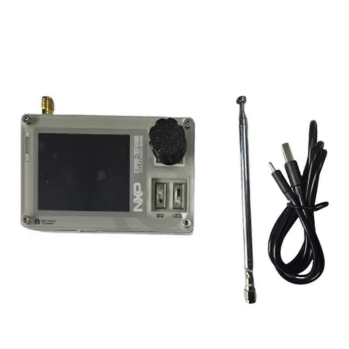 Mini radio TEF6686 ESP32 à bande complète, récepteur radio FM/LW/MW/SW, écran IPS 2 pouces