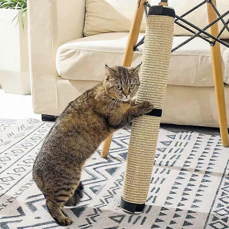 Cat Scratcher And Brush Table Leg Protector - Scratching Mat For Furniture Protection - Robust Cat Accessories To Protect Furniture