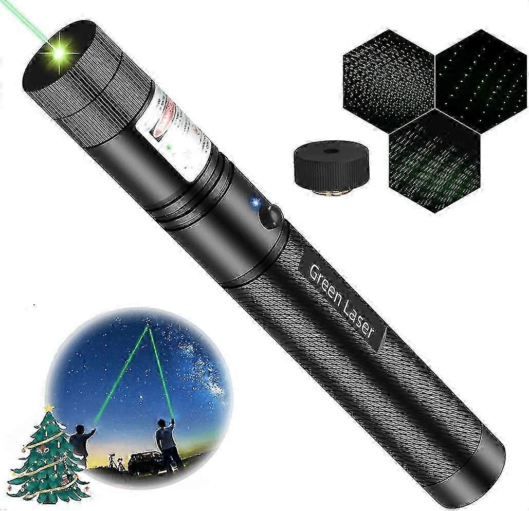 Torches Green High Power Rechargeable Torch Adjustable Focus Flashlight