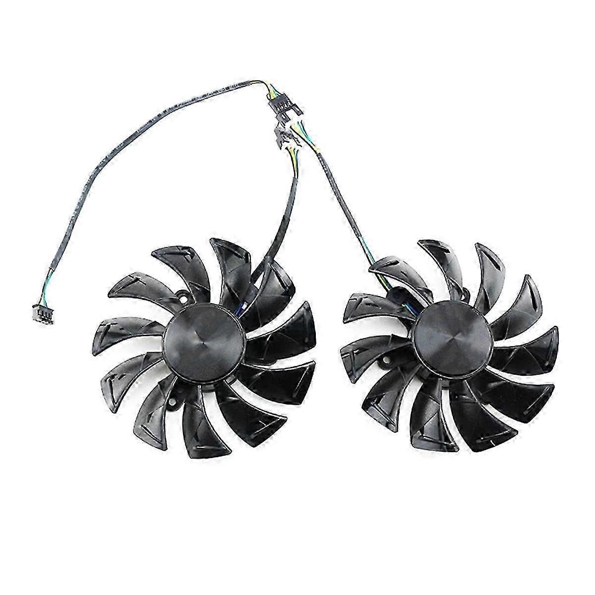 Replacement Cooling Fan for GAMING 2070 2080 2080Ti AMP Graphics Cards Enhanced Performance 2PCS