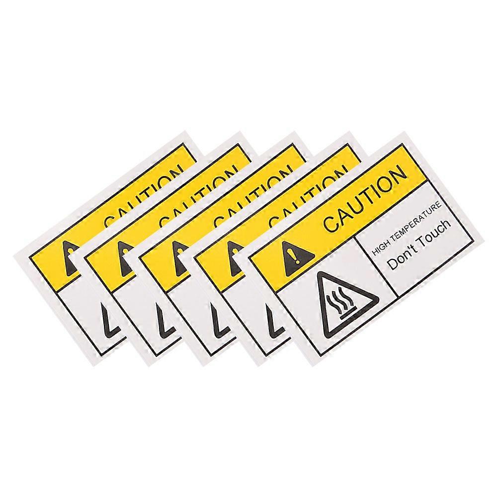 Hot Surface Warning Labels Adhesive Stickers for Safety 25 Sheets