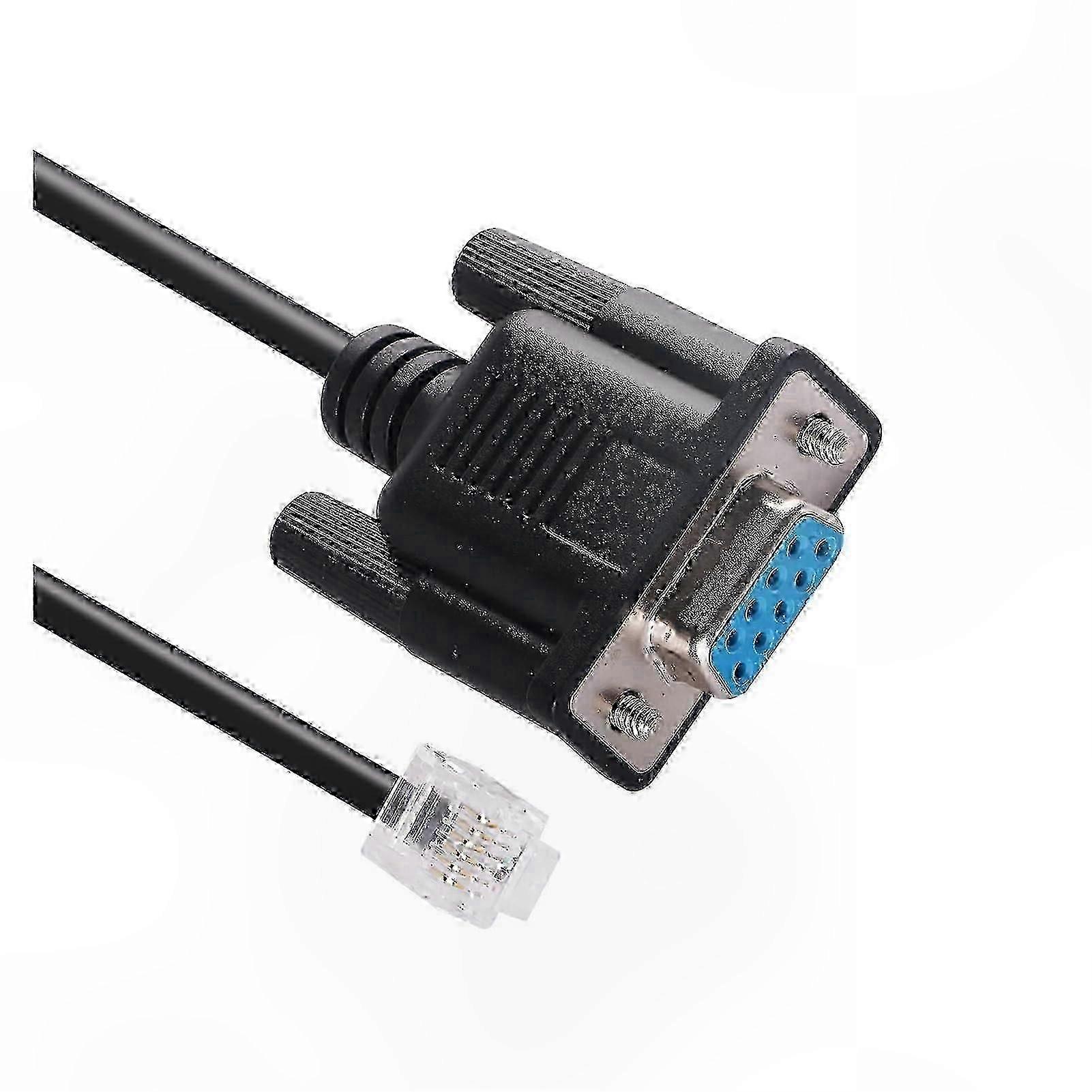 RS232 Serial Cable DB9 to RJ12 6P6C for PLC Programming-Compatible with DirectLOGIC Series DL05 DL06 DL105 DL205 and D3-350 D4-450 Models