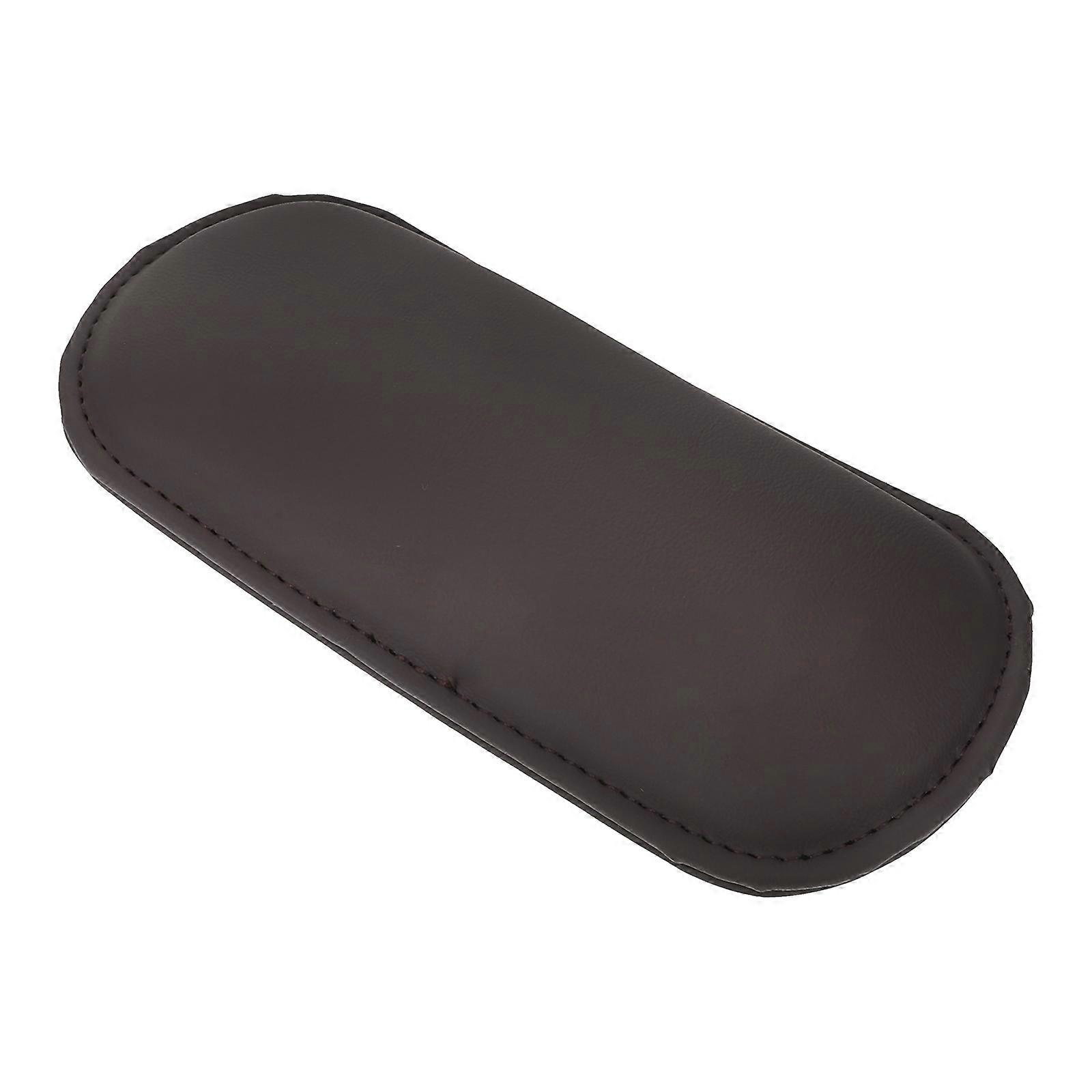 Car Armrest Cushion Arm Rest Pad Offering Leg Support 2Pcs Brown