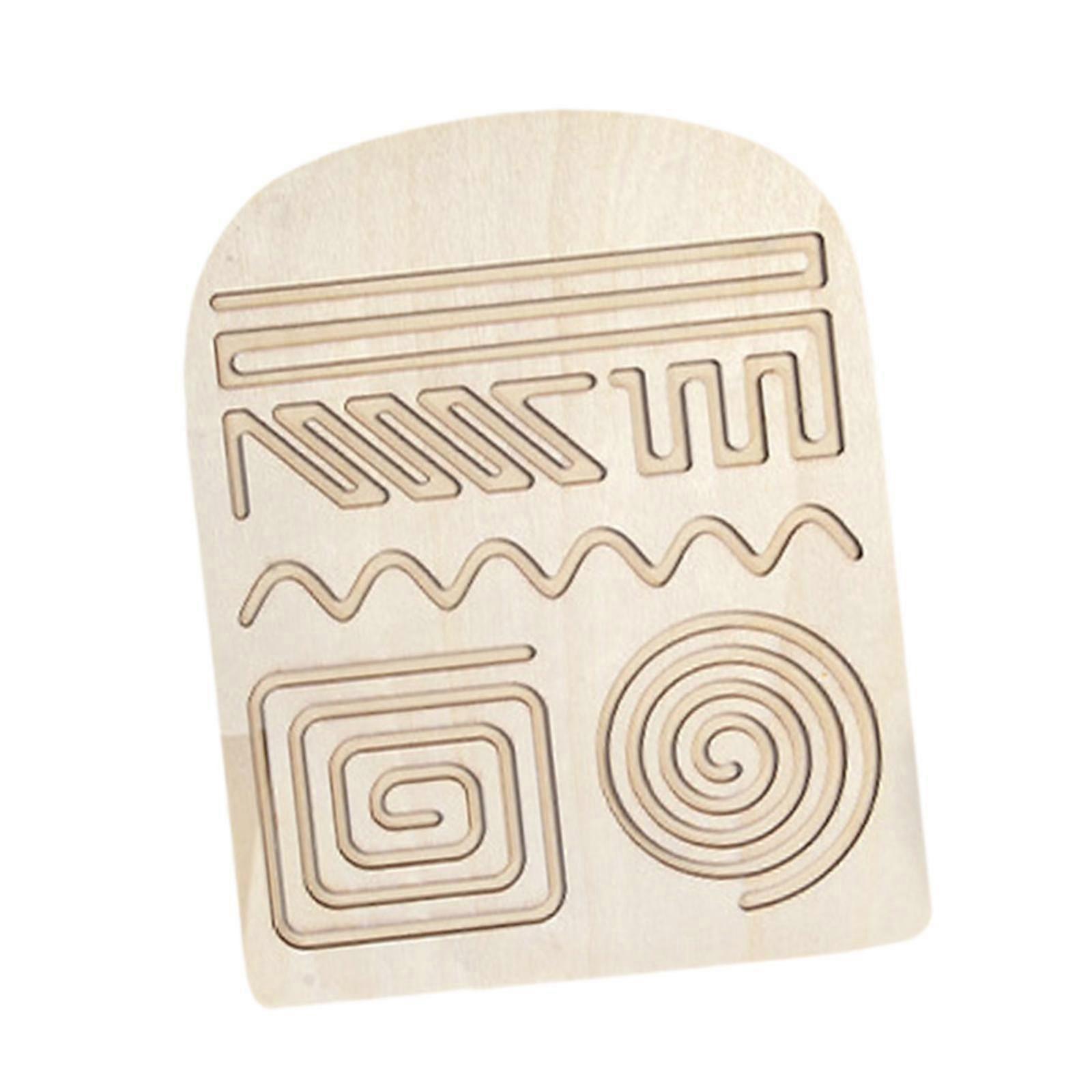 Writing Practice Board with Pencil Puzzle for Children 3 Years Old Preschool style C