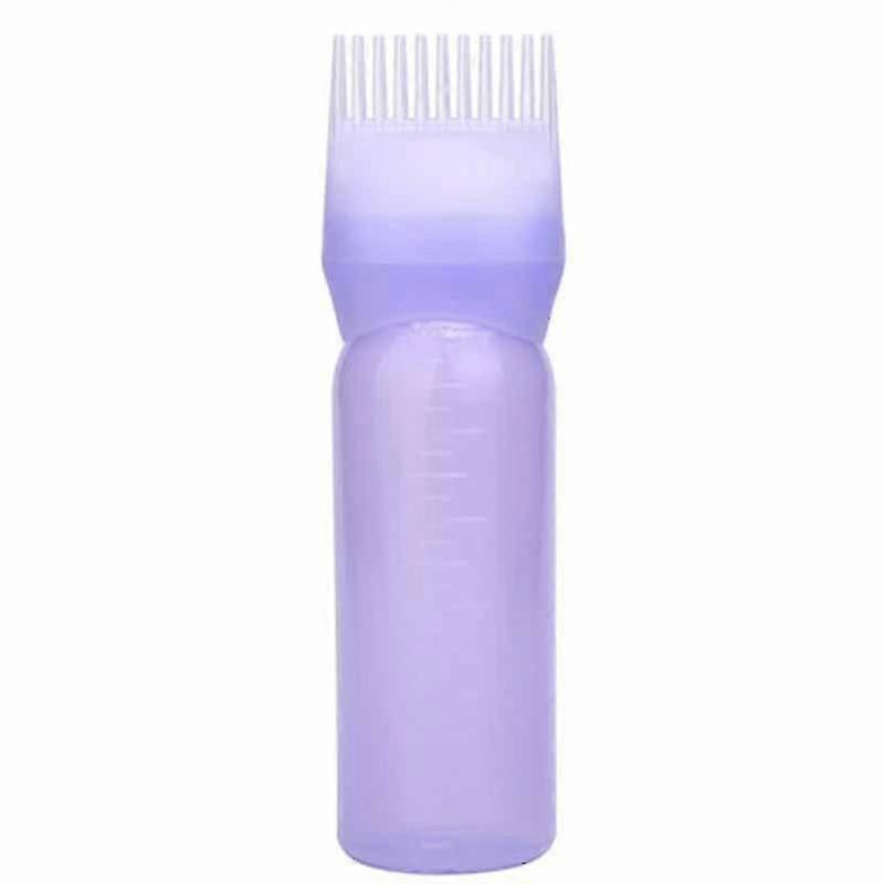 Plastic Root Comb Applicator Bottle Hair Coloring Dye Applicator Scalp Treament Bottle Hair Cleansing Bottle With Graduated Scale