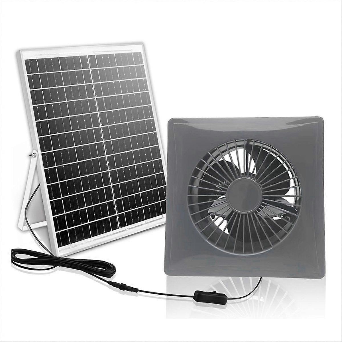 Ventilation 4Inch High-Speed Solar Silent Fan A