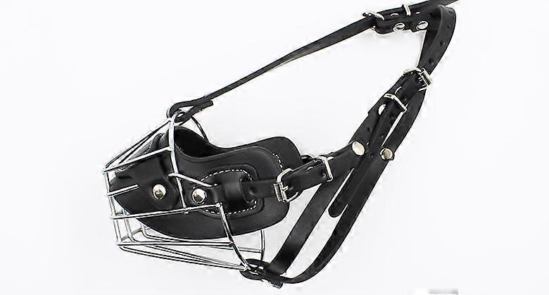 Supet - Metal Dog Muzzle - Anti-Bite and Bark Breathable and Safety Mask for Small, Medium and Large Dogs Lightweight, Durable, Comfortable and Safe