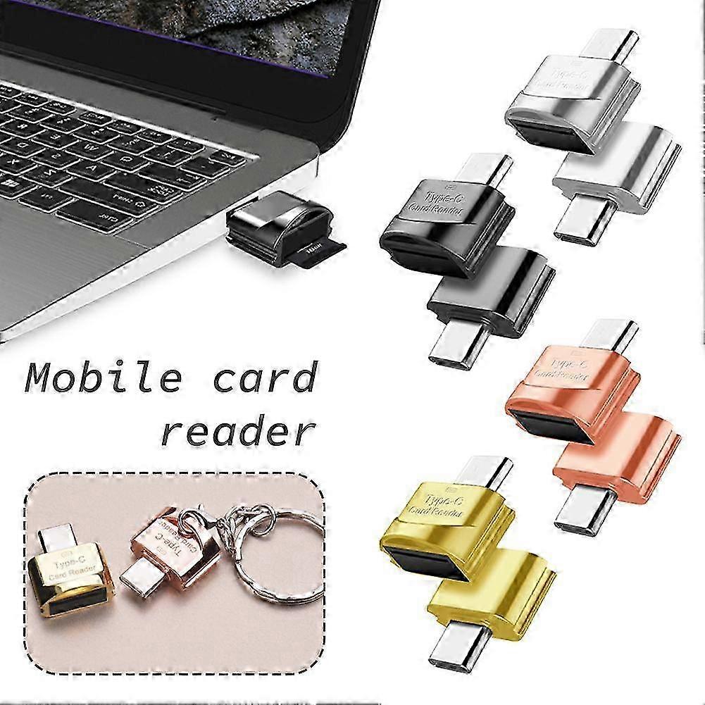 Micro SD Card Reader Adapter USB 3.1 Type C USB-C to TF Macbook PC Mobile OTG 25-26s