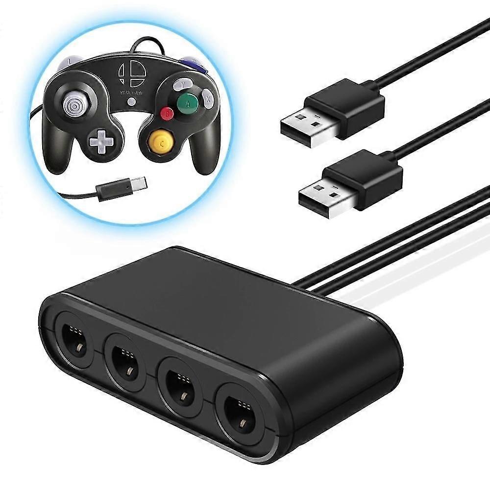 3 In 1 Gc Controller Adapter für N-Switch / Wiu / PC 4 Game-Cube Controller Ports Converter