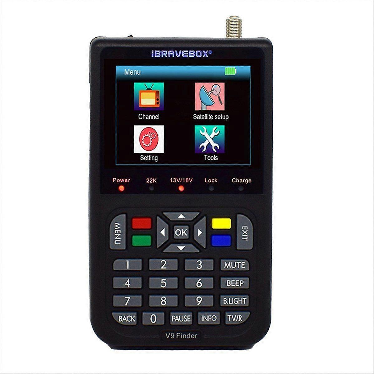 V9 Finder Digital Satellite Signal Finder Signal Satellite Meter 3.5 Inch Digital Display US Plug