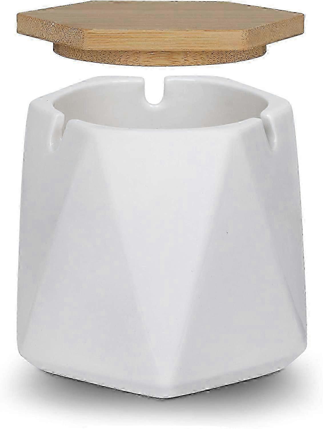 Closed Ceramic Cigar Ashtray with Lid SZRH