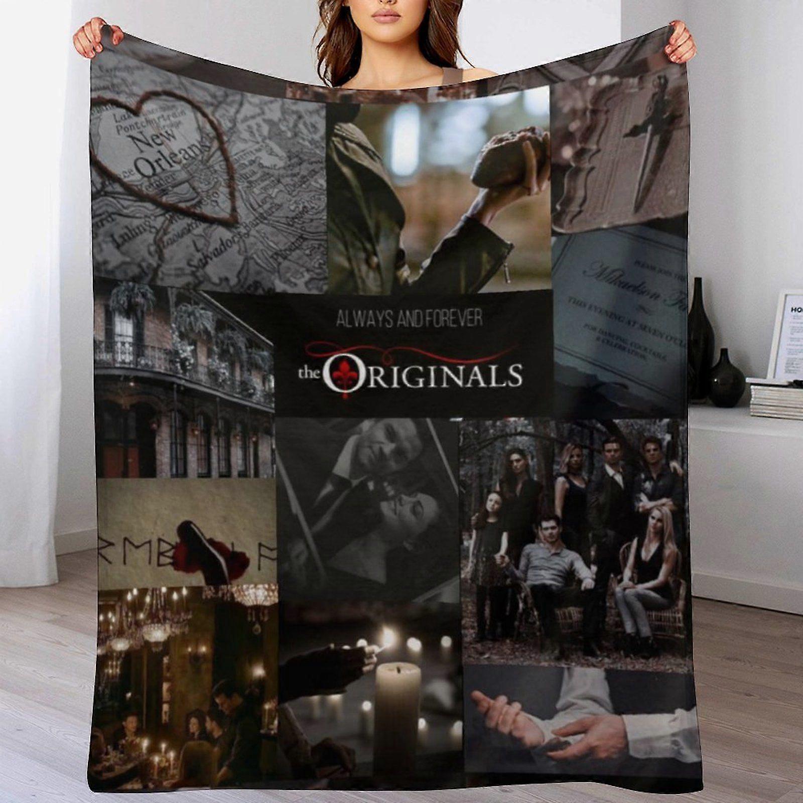 Stefan salvatore Soft Velvet Blanket for  Lounge Sofa Travel Anti-Shrink Plush No Shedding Cozy Feel