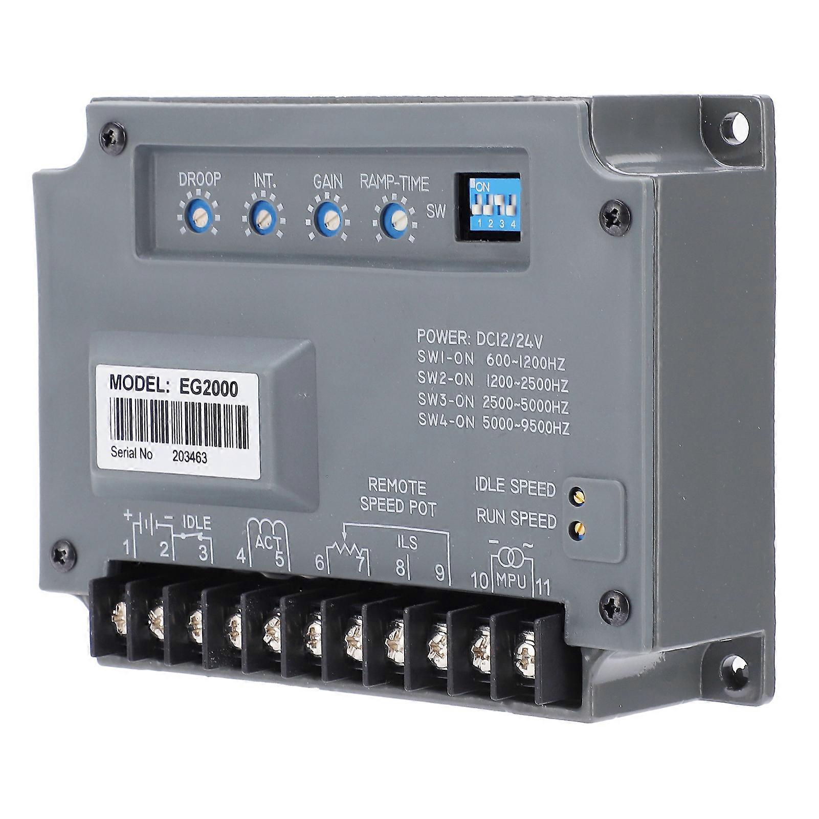 Engine Speed Controller Electronic Governor Diesel Generator Control Regulator EG2000 12/24VDC