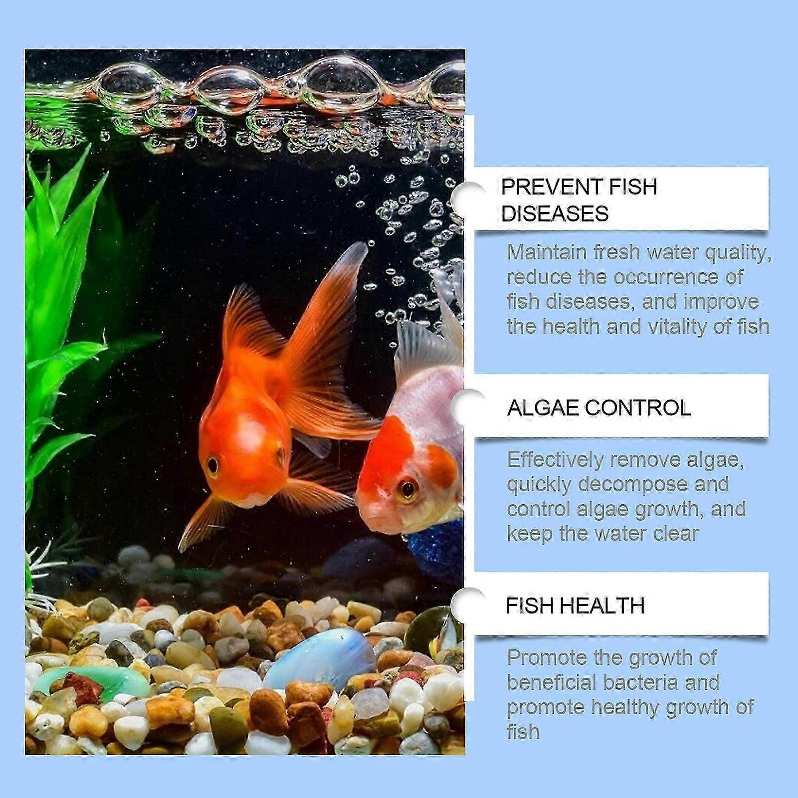 Algae Removal Powder for Fish Tanks - Effective Water Purifier, Safe for Fish, 100g