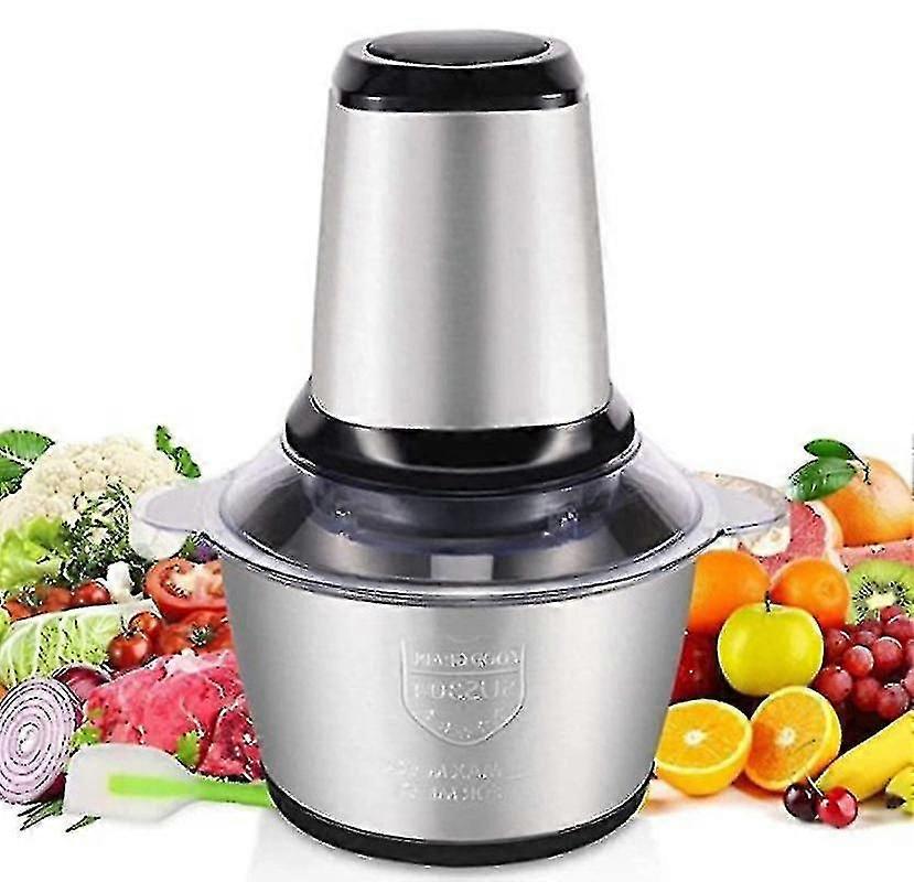מסוק נירוסטה, מסוק חשמלי / מסוק אוניברסלי רב חשמלי עם 2 דרגות מהירות, מערבל בשר, פירות, ירקות ומזון לתינוקות