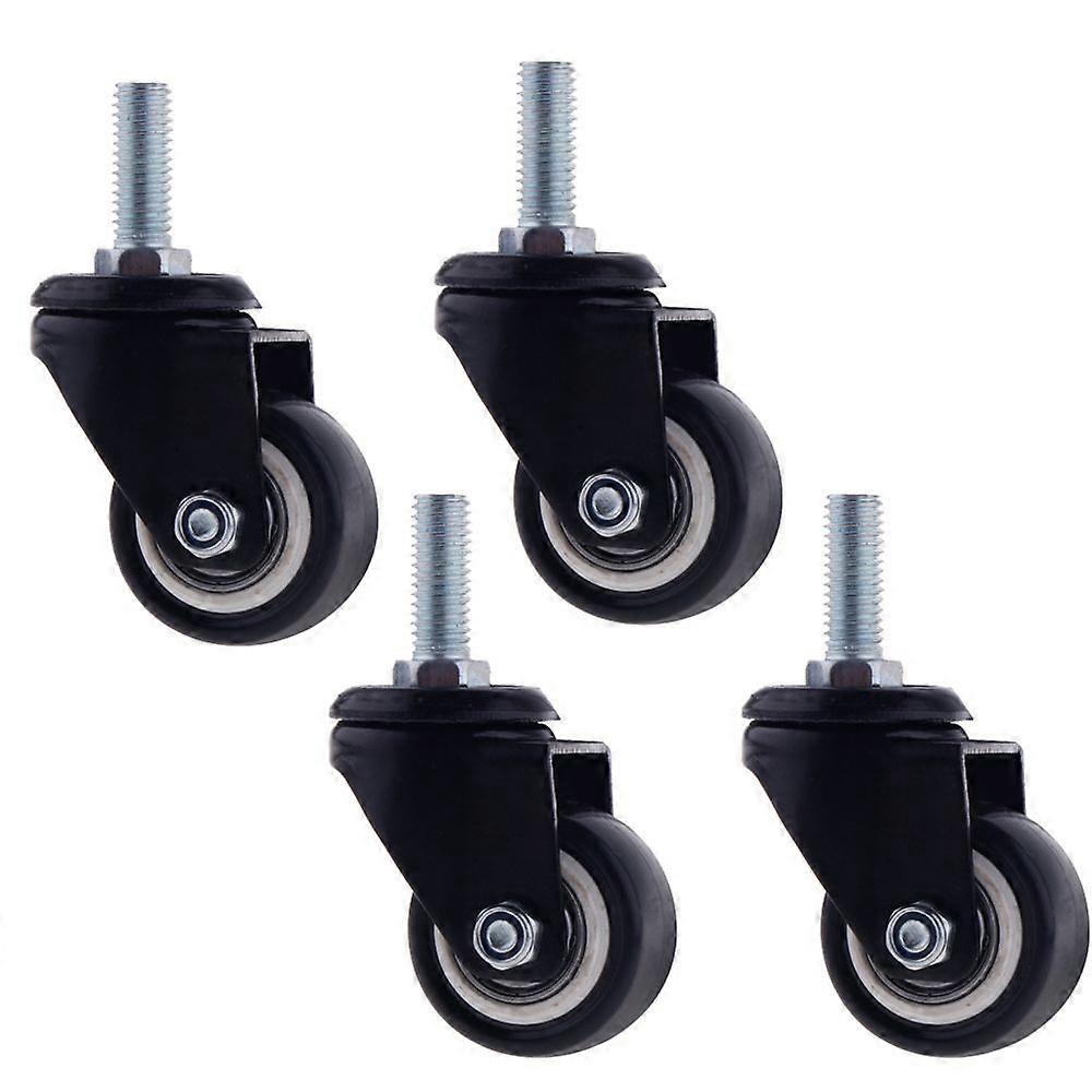 Swivel castors with swivel trays