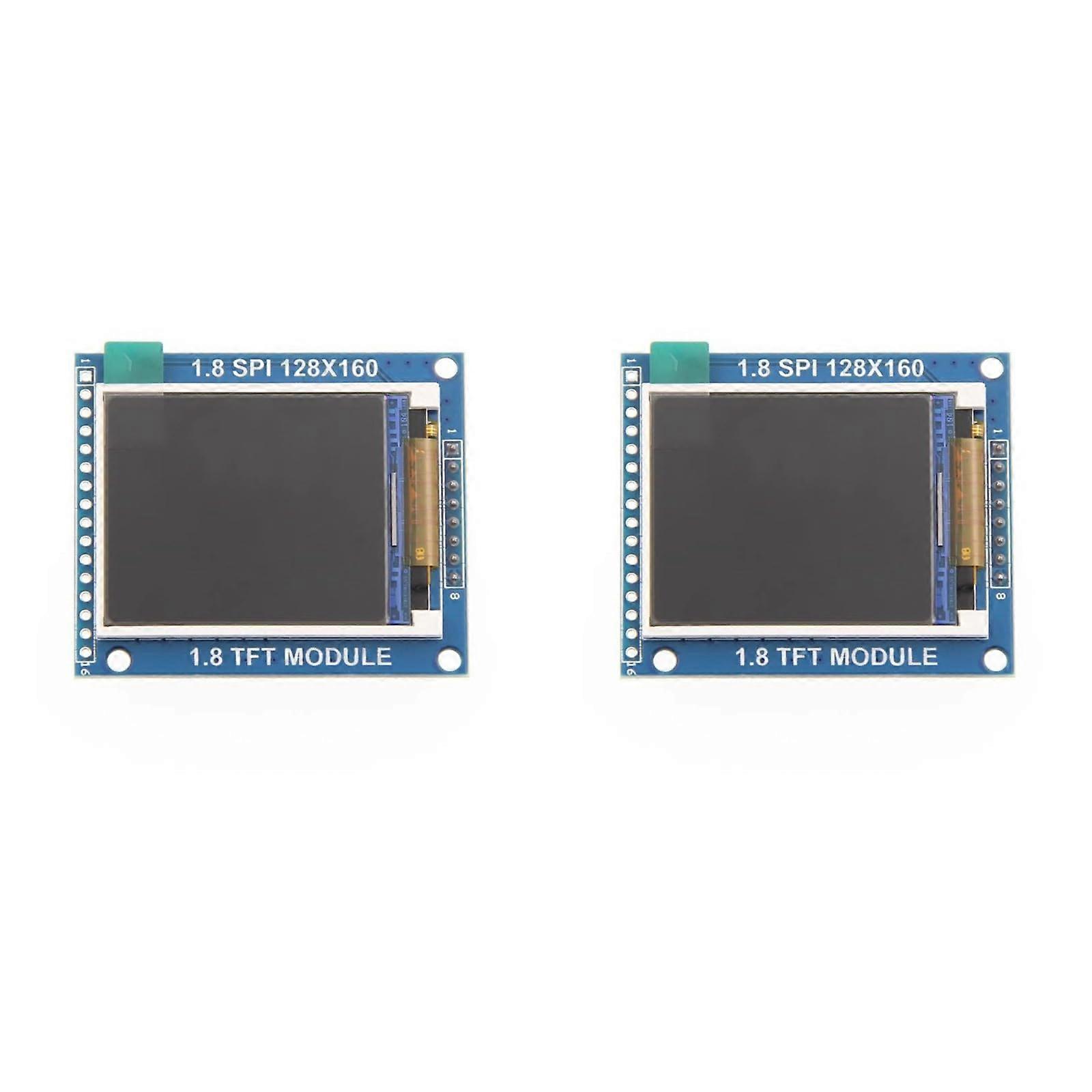 1.8Inch SPI LCD 128x160 Controller With Adapters For Electronics Projects TFT LCD Display 2Pack