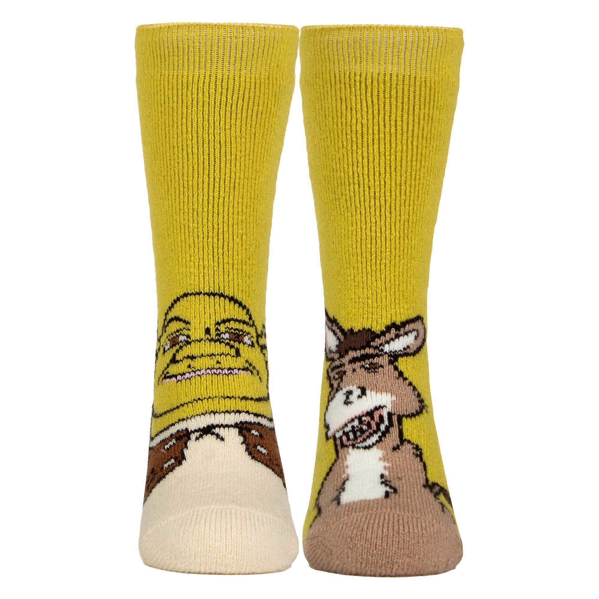 Heat Holders - Kids Thermal Shrek Patterned Soft Lined Socks
