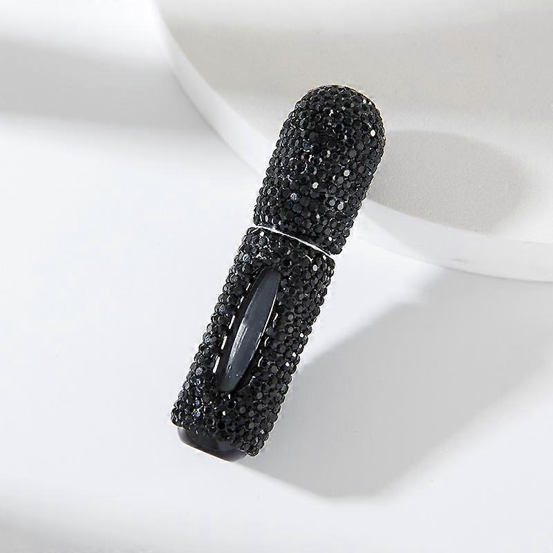 5ML Refillable Perfume Spray Bottle with Crystal Window Bottom Fill Portable Atomizer Leakproof Travel Perfume Dispenser