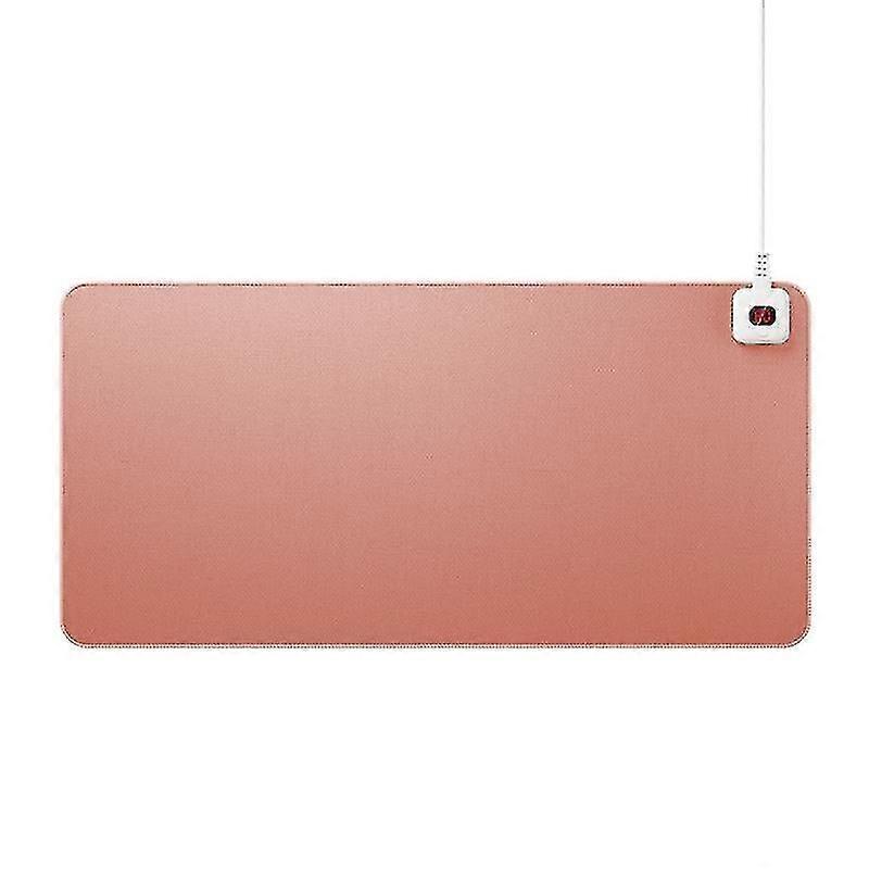 Heated Mouse Pad Digital Display Temperature Adjustable Non-slip Splash-proof Comfortable Keep Warm 6 Gears Electric Heating Mouse Mat Hand Warmer For