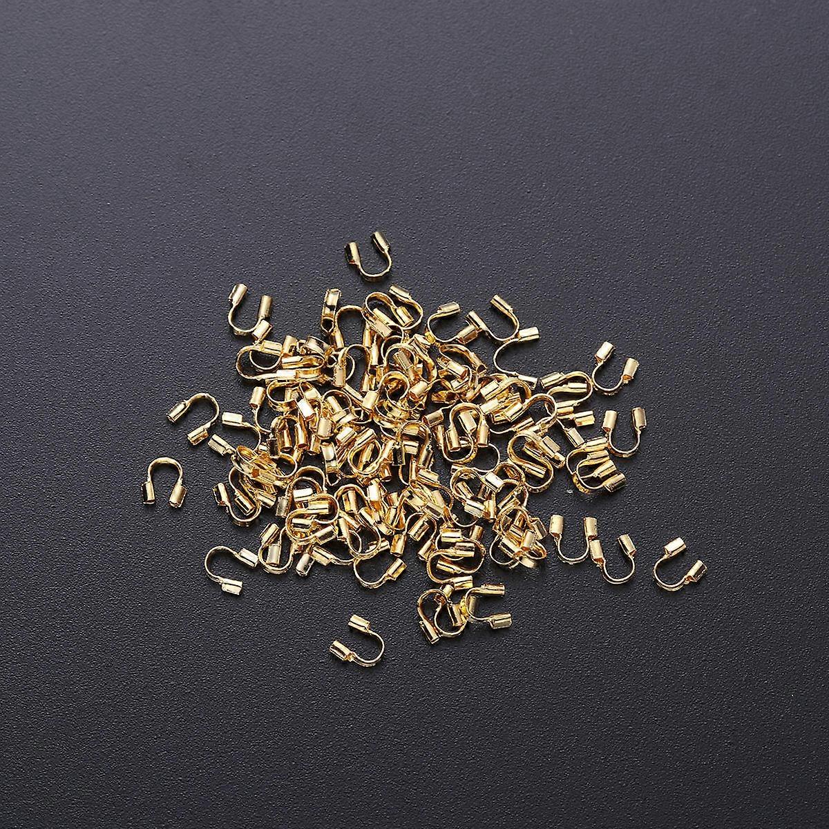 U Shaped Wire Protectors Copper Wire Guards for Bracelet Making 100Pcs