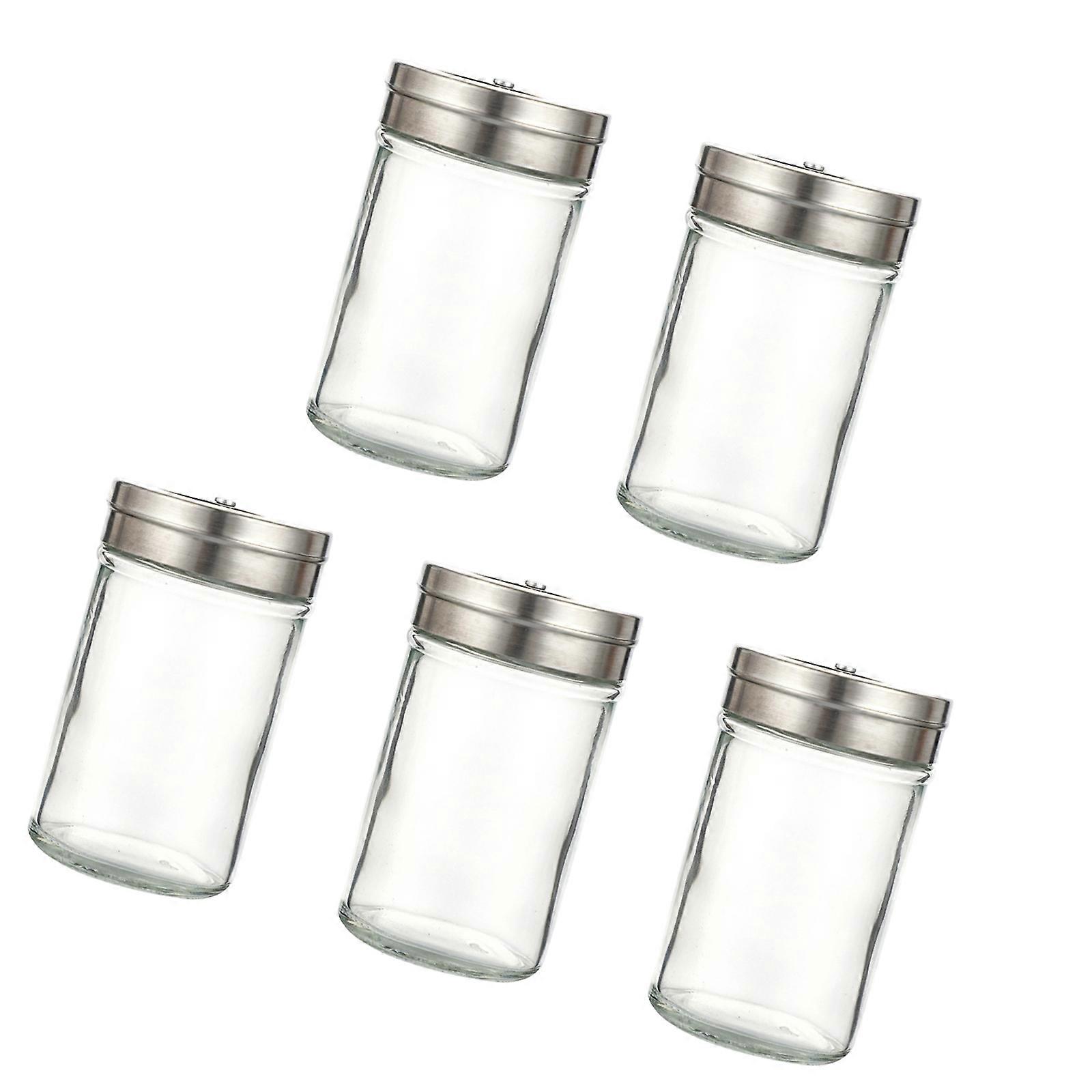 Multipurpose Adjustable Condiment Shaker Heat Resistant Glass Bottle With Leak Proof Seal For Cooking Essential Multicolor