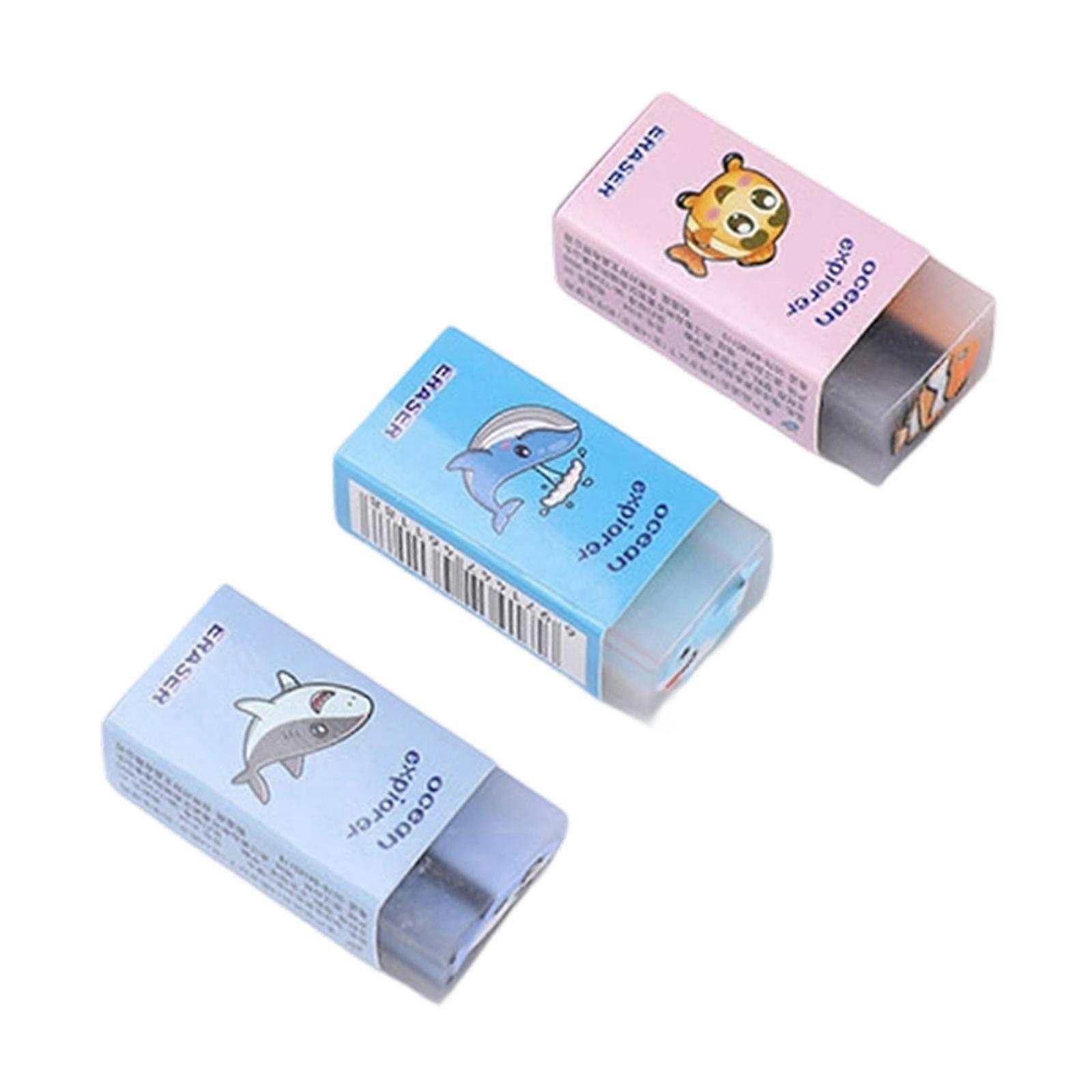 Gommes en forme de fruits, gommes à dessin et à effacer, gommes douces pour crayons, fournitures scolaires pour enfants, gommes à sandwich marines