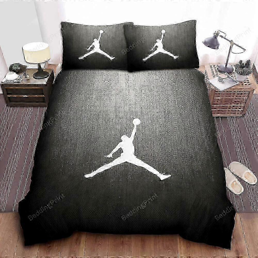 v2209 Lakan Michael Jordan Överkast Quilt Påslakanset Barn Queen Sängkläder Linne Sängkläder 3-delat sängkläderset (1 Påslakan + 2 Kuddöverdrag)