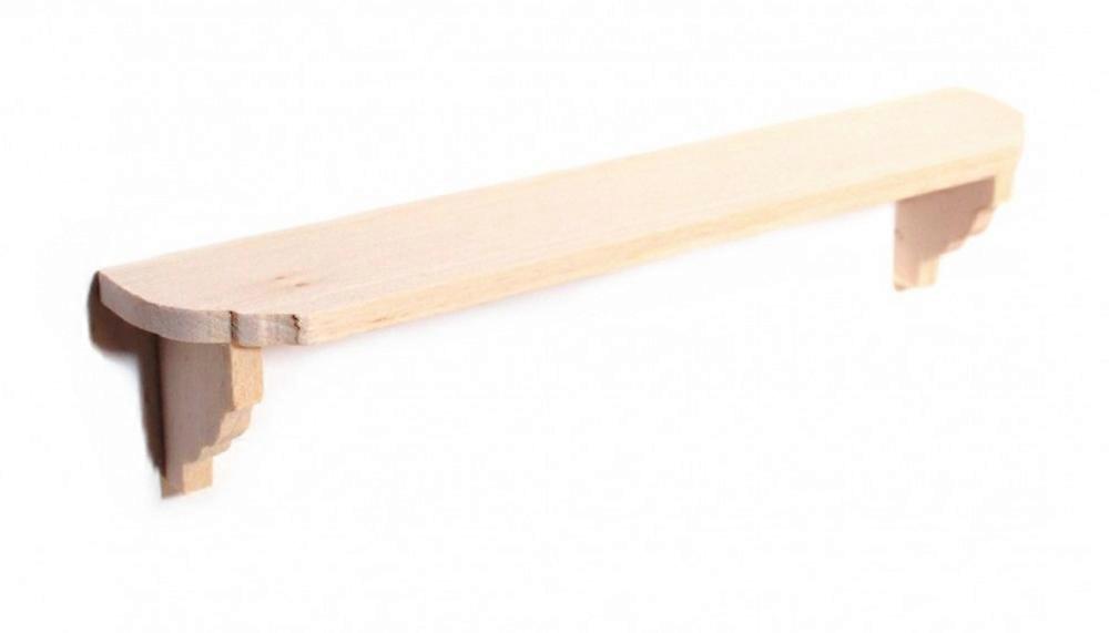 بيت الدمى غير المكتمل رف خشبي مكشوف أرفف مصغرة ملحق حائط 1:12 مقياس 