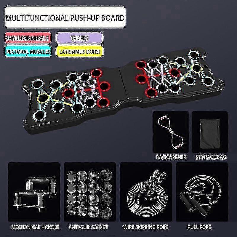 Multi-function Push Up Board Foldable Push-up Rack Abs Training Board Push Up Bars Exercise Men Fitness Equipment For Home Gym