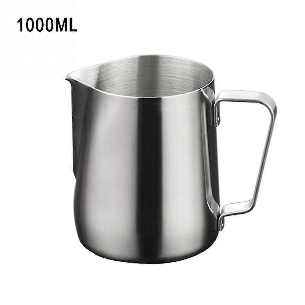 S150-1000ml الفولاذ المقاوم للصدأ إبريق الحليب مزبد إبريق سحب كأس زهرة كابتشينو