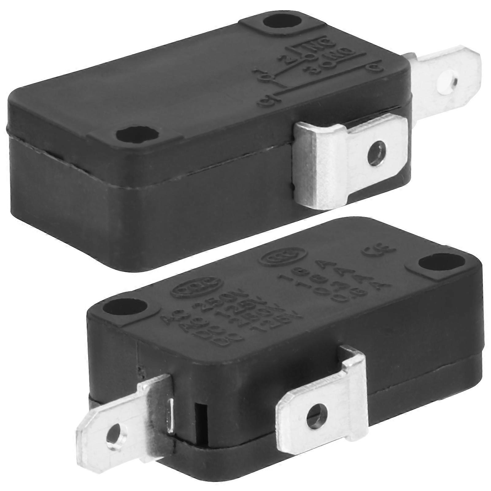 2pcs Microwave Door Switch Replacement Universal Micro Momentary Switch(2 Normally Open)