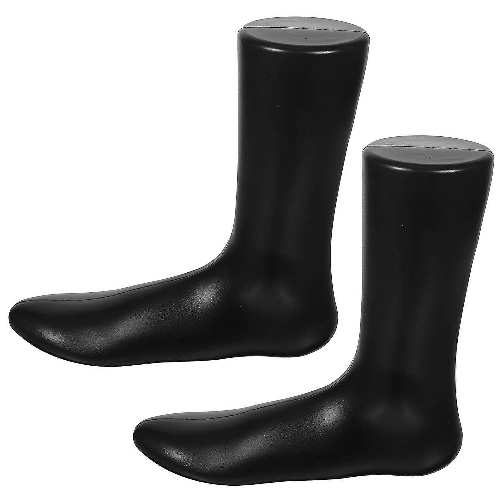 Sock Display Foot Mannequin Model for Display 10Pcs Black Holders