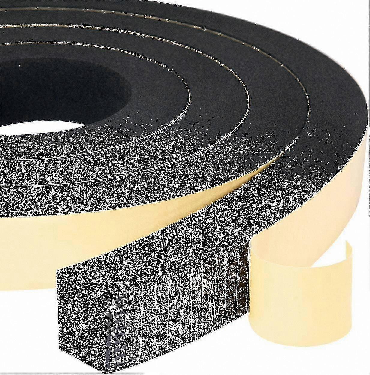 Weatherproof Foam Seal Strip 2 Rolls 25mm Width X 20mm Height X 4m Length Shockproof Anti-Collision for Furniture