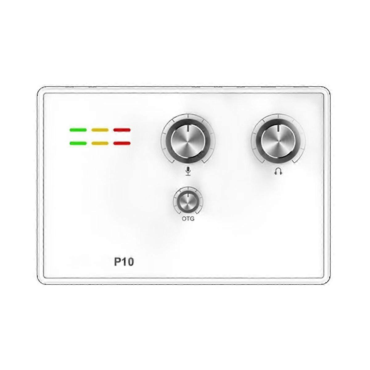 P10 External Sound Card Computer USB Notebook Desktop Singing Anchor Mobile Phone Live Recording Eq