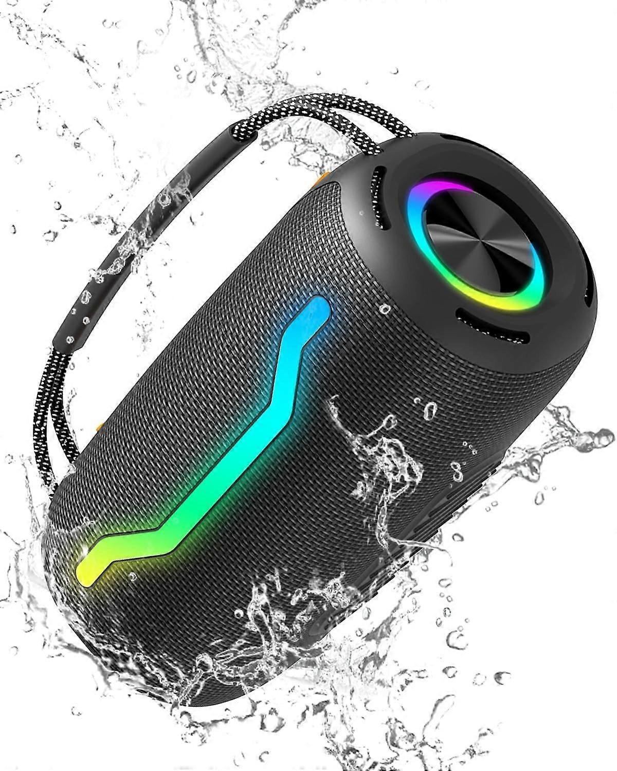 Portable Bluetooth Speaker with Light, Waterproof Karaoke Machine for Adults & Kids, Loud Sound